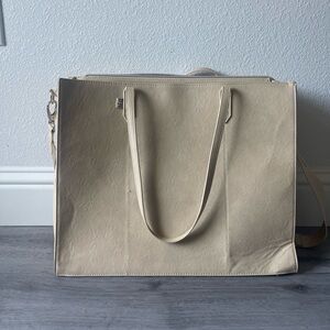 Beis The Large Work Tote in Beige